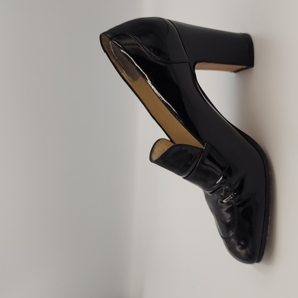 CHANTAL - Italy Black Patent Leather Heeled Loafer, Size 6½ - Picture 7 of 7